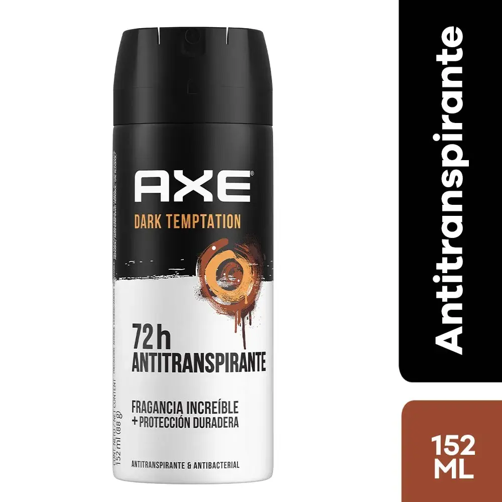 DESOD.AEROSOL AXE X152 ML.- ANTIT. DARK TENTATION
