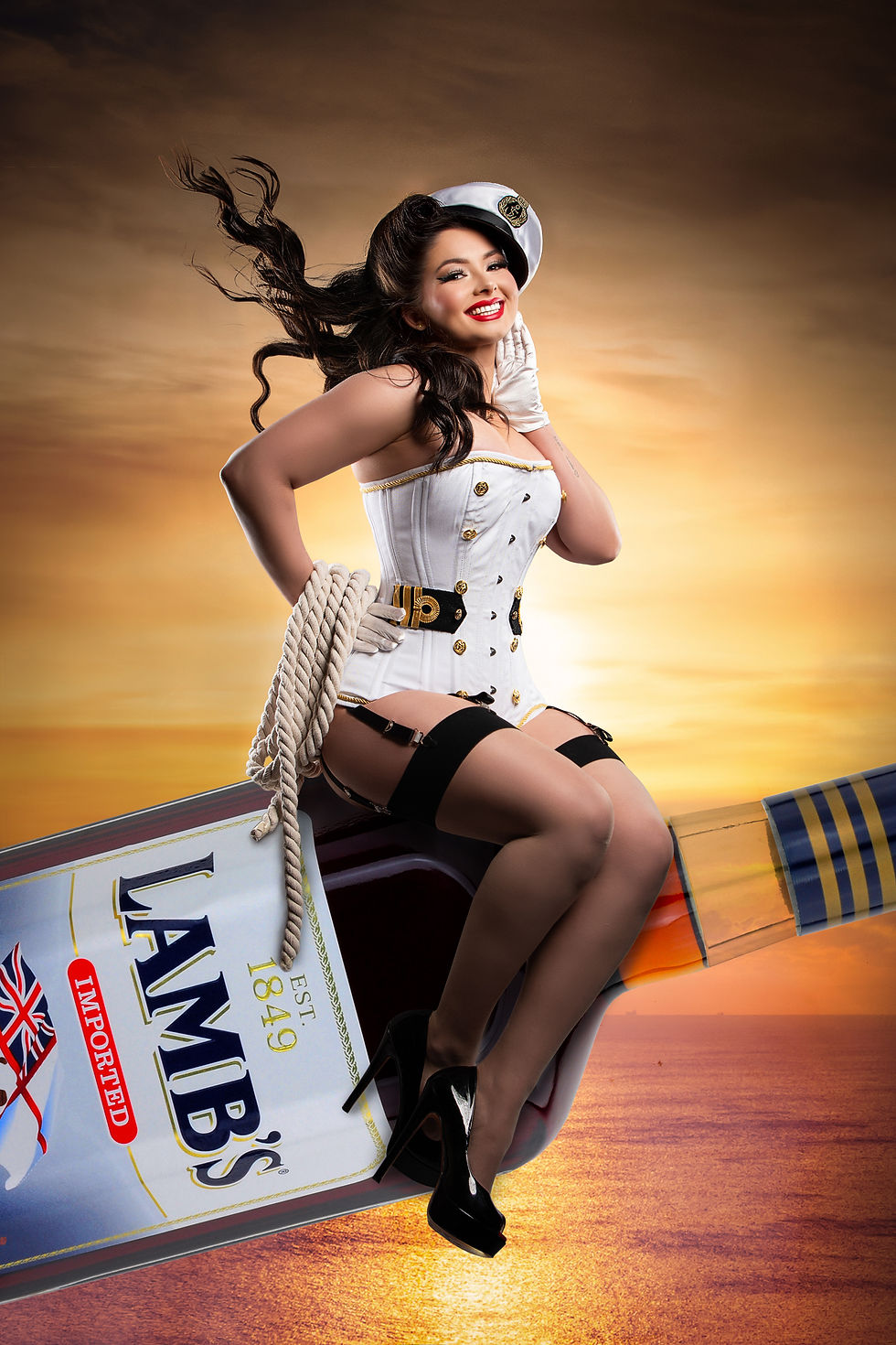 Navy pin up girl