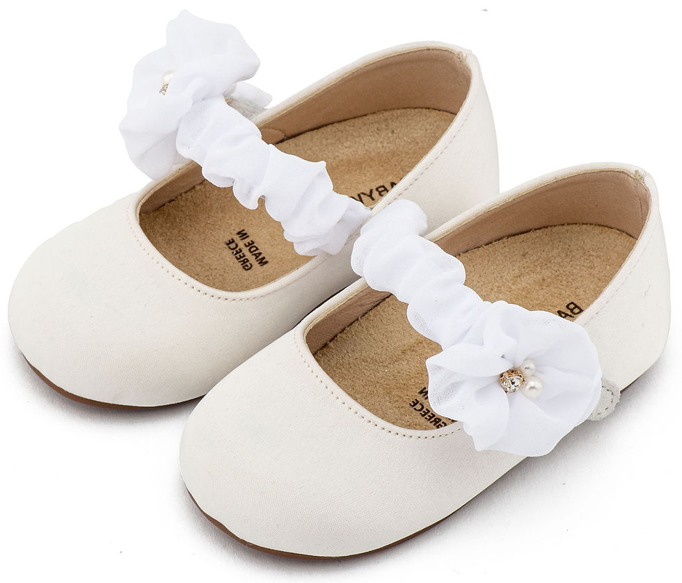 Μικρογραφία: Παπούτσια βάπτισης για κορίτσι BABYWALKER