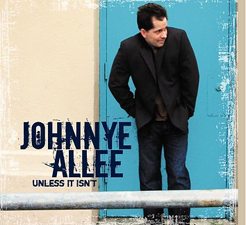 John Allee aka Johnnye Allee UNLESS IT ISN'T album cover artwork - John standing in front of bright blue door