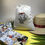 Miniature : Kit de broderie fait sur un pochon en coton. Le motif est très simples à broder, il est donc accessible à tous les niveaux.