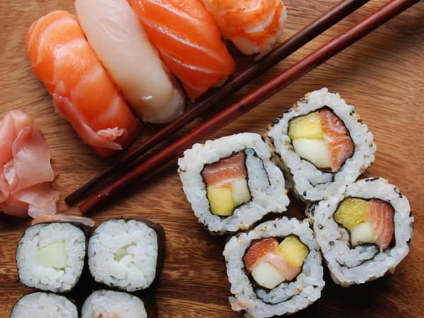 Arranged Food and Objects