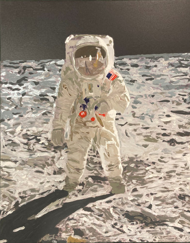 Man on Moon - Based on Iconic Photo from Apollo 11 Mission | Stargazer ...