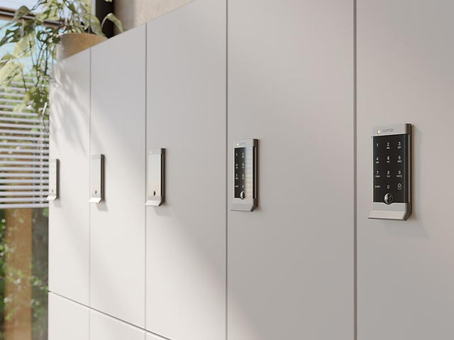 Zahlenschloss OCS Smart mit Griff silber