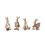 Thumbnail: Set of 4 Resin Rabbit Family
