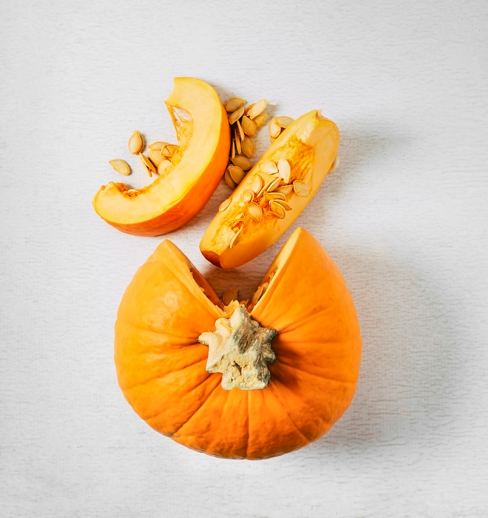 Sliced and ready, this fresh pumpkin is perfect for making homemade pumpkin butter.
