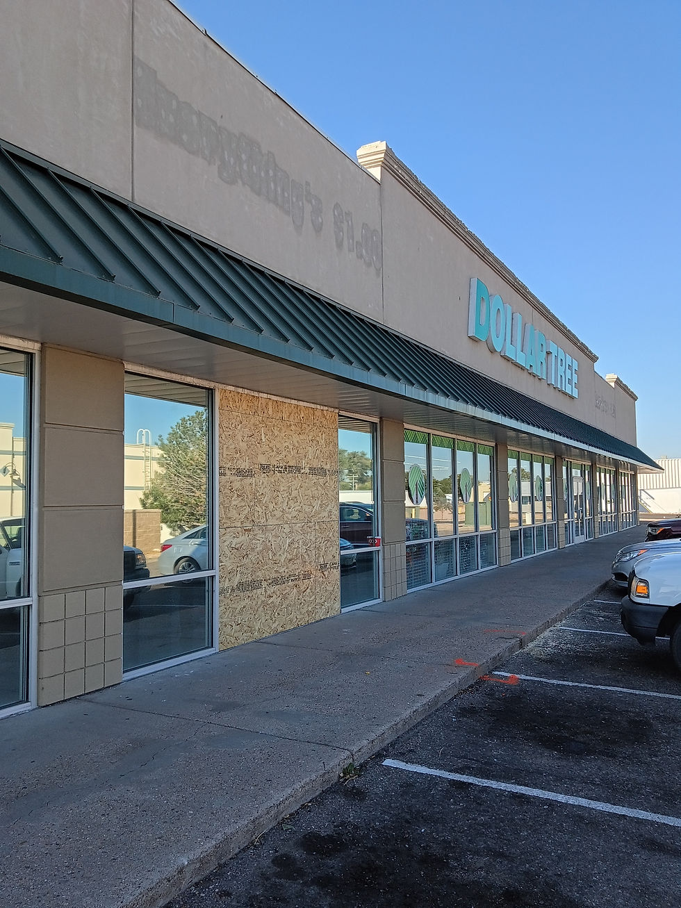 A vehicle crashes into Dollar Tree in Fort Morgan on Saturday
