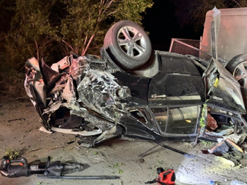 JUVENILE DRIVER CRASHES AFTER ATTEMPTING TO FLEE TRAFFIC STOP