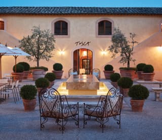 Gastronomia no Castello di Casole Siena Itália