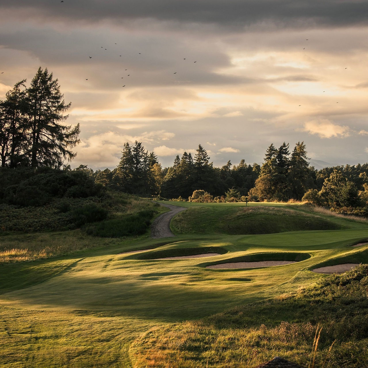 Entardecer em The Gleneagles - Golfe Escócia