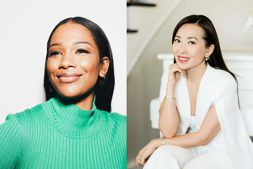 Sharmadean Reid, fundador da Beautystack, The Stack World e WAH Nails; e Tina Craig, fundadora da U Beauty.