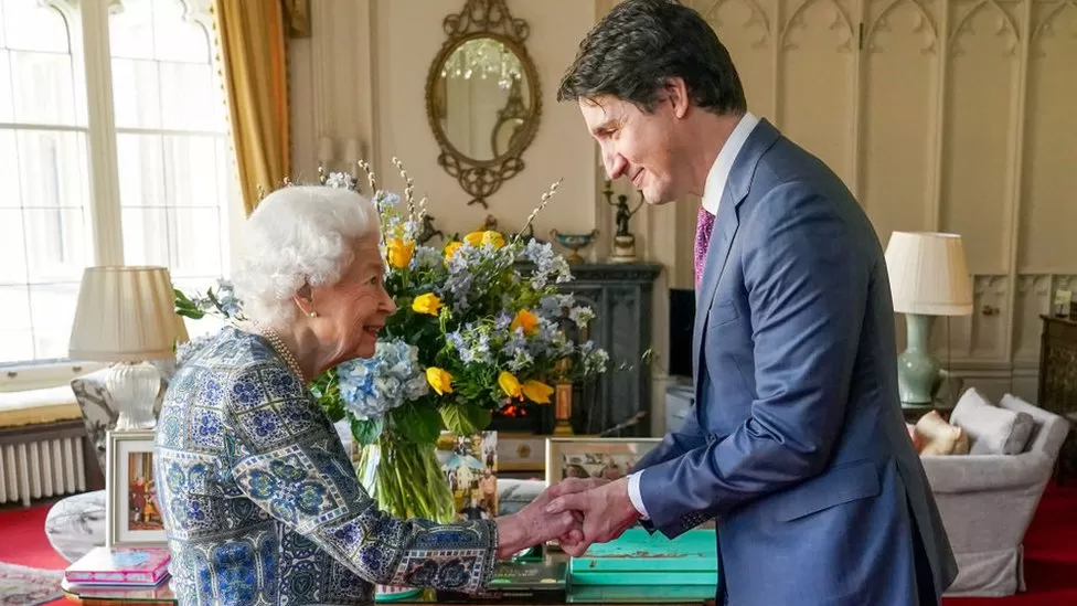 Sua Majestade encontrou Justin Trudeau do Canadá várias vezes, inclusive no início deste ano em Windsor