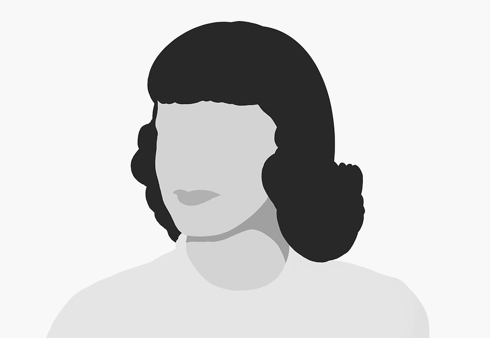 Retrato feminino minimalista