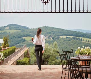 Gastronomia no Castello di Casole Siena Itália