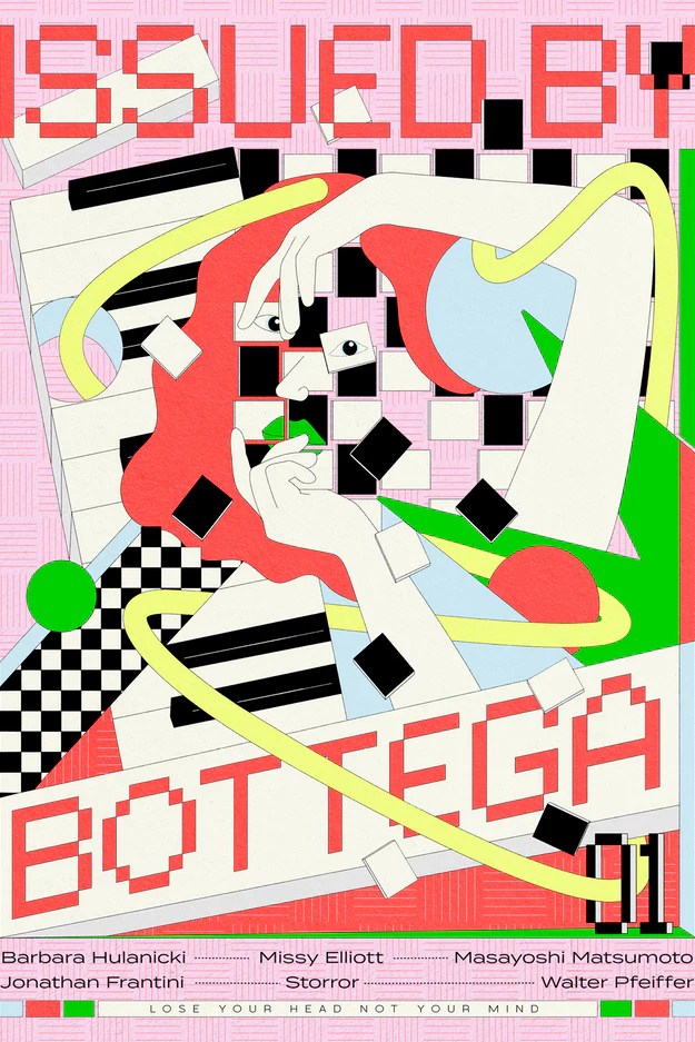 A capa da revista online "por Bottega Veneta". James Lacey.