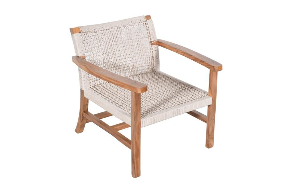 Hamptons Teak Weave Outdoor Chair