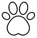 Coast & Downs Veterinary Physiotherapy Logo- Pawprint