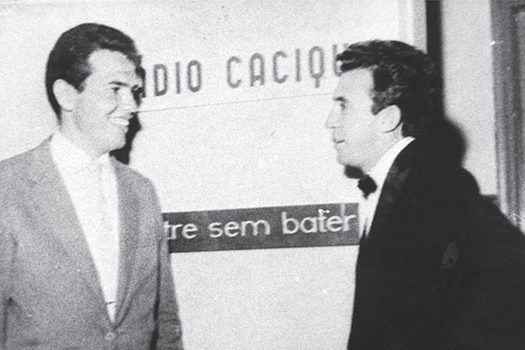 Roberto Torossian e Moacyr Franco (à direita). (crédito: Fundação Pró-Memória de São Caetano do Sul)