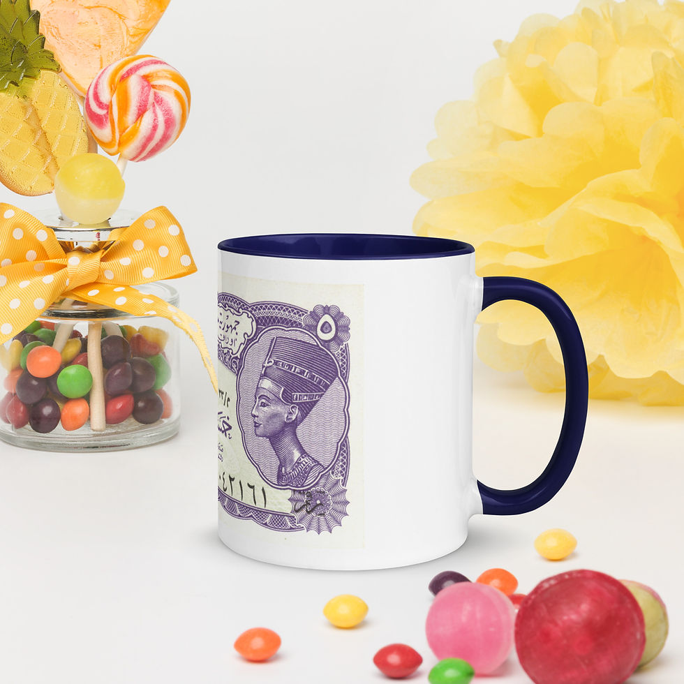 Thumbnail: Queen Nefertiti | Egyptian Pound | Mug with Color Inside