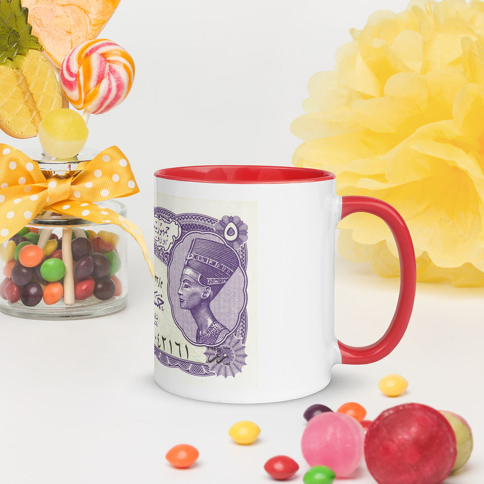 Thumbnail: Queen Nefertiti | Egyptian Pound | Mug with Color Inside