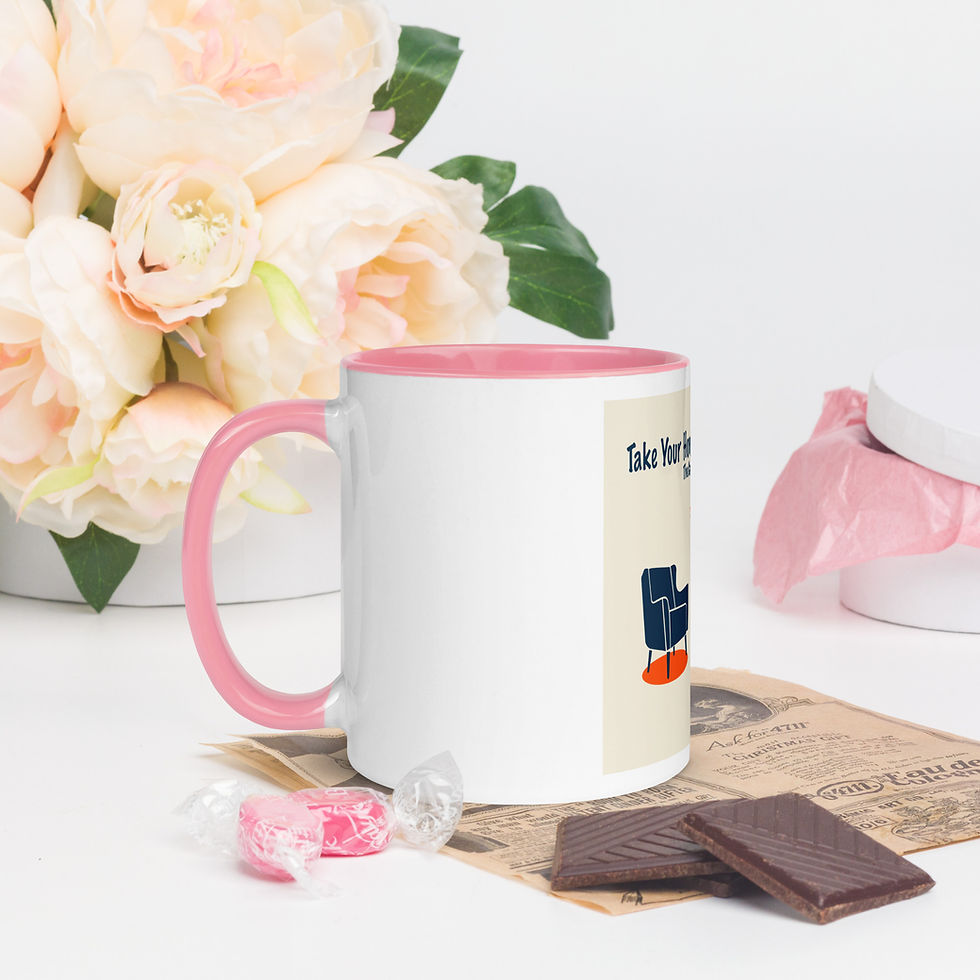 Thumbnail: TYH2WD Logo White Glossy Mug with Color Inside