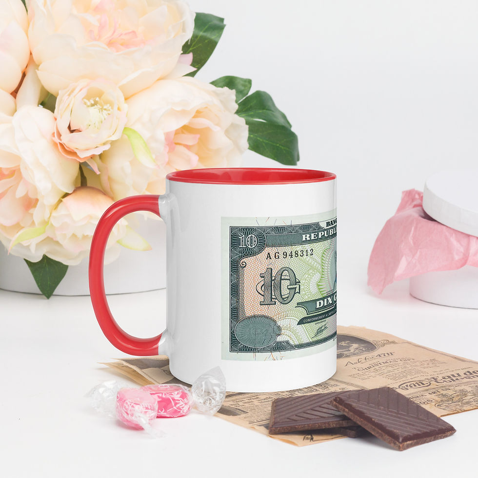 Thumbnail: Catherine Flon Arcahaie| Haitian Gourde | Mug with Color Inside