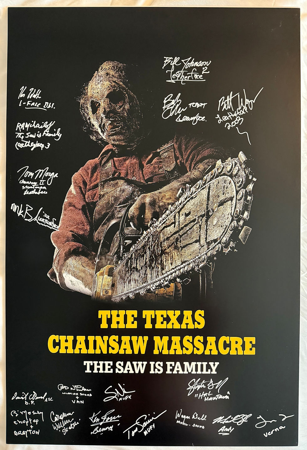 Stephen Dorff Signed Texas Chainsaw Massacre Franchise 24x36 (Signal White Molotow 2mm)