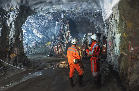 Concretagem para mineração