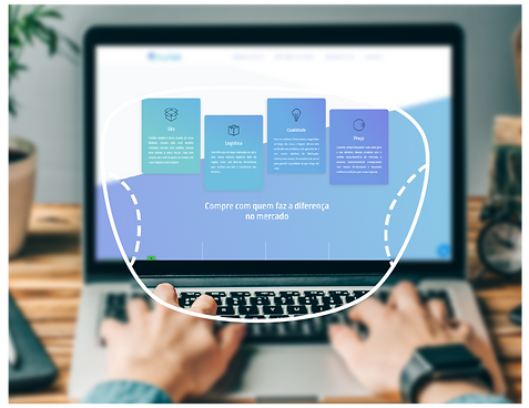 New Products and Services Business Website in Violet Dark Blue Neon Pink Gradient Tech Sty