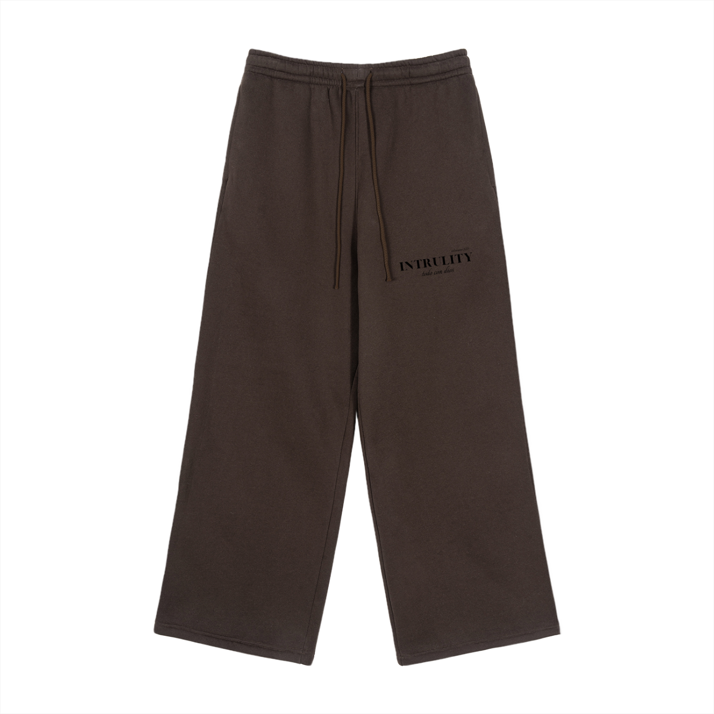 Drawstring Straight-Leg Sweatpants