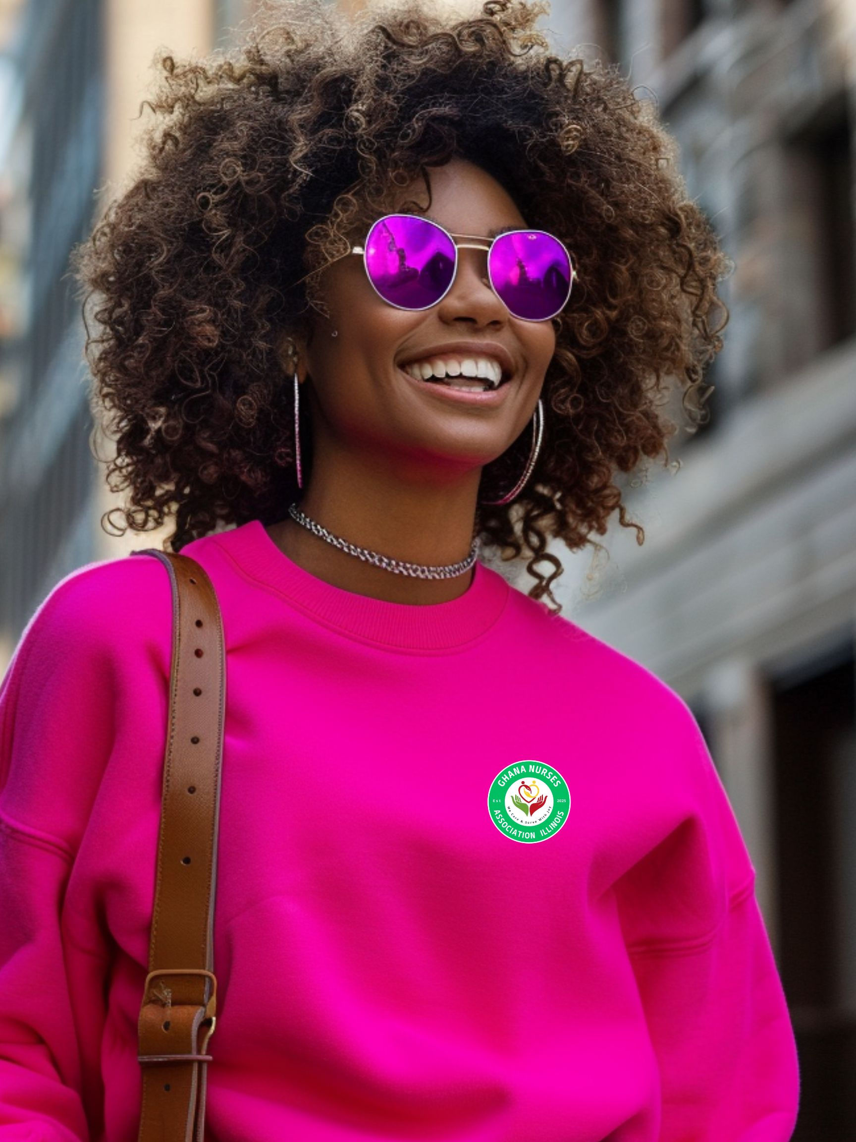 GNA Cozy Fleece - Crewneck(Front & Back  Print)