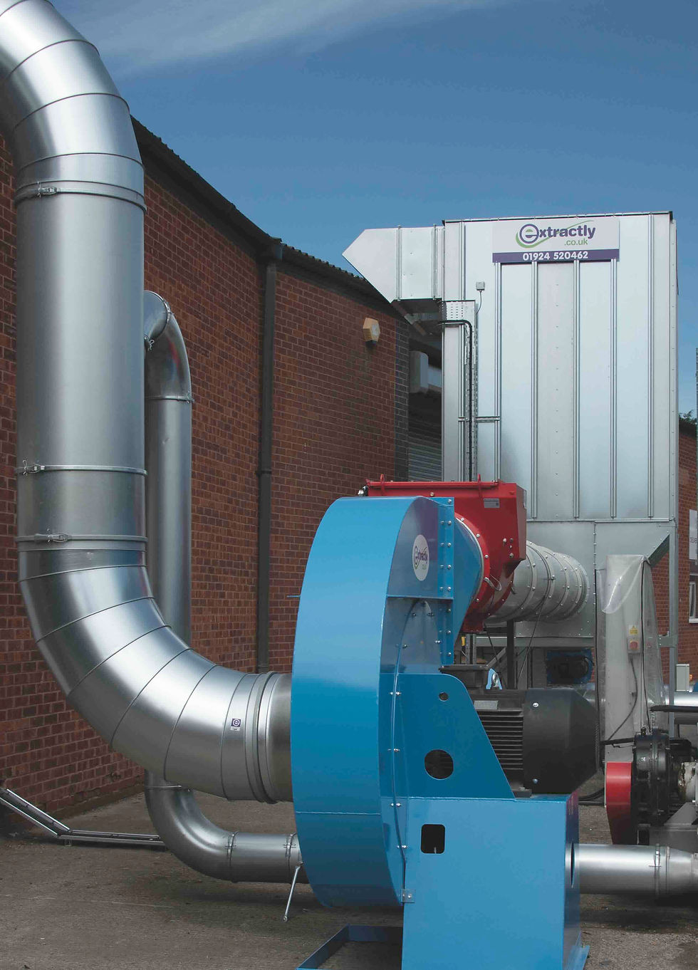 The Aagaard ASF 2 DAK XL ATEX filter unit is powered by a 45kW main fan to provide an airflow capacity of 20,000m³/hr