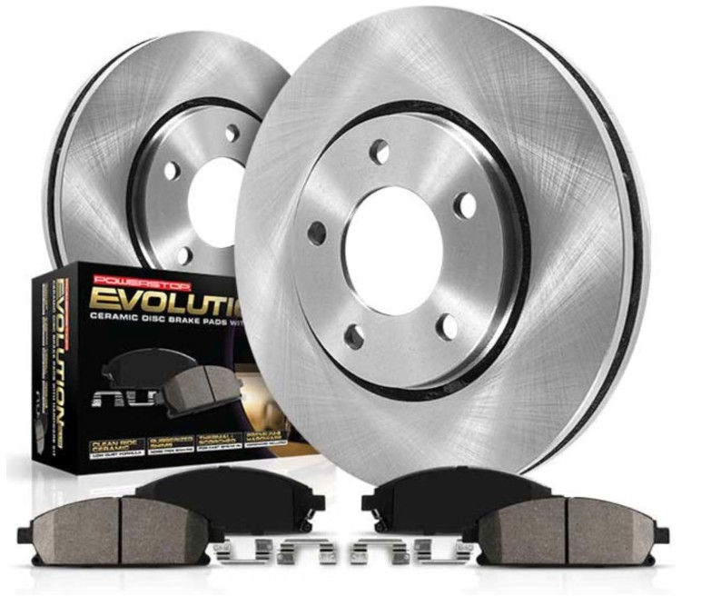 Powerstop brake kit with calipers, pads and clips