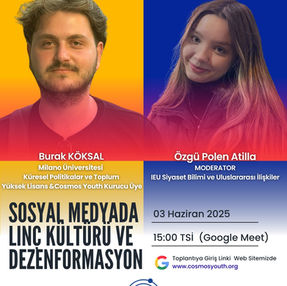 Cosmos Youth olarak webinar serimize devam ediyoruz