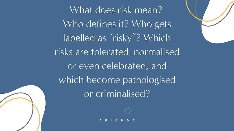 When young women shape conversations on risk