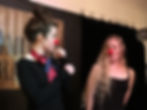 Sarah Kauffman Michael and Karen Anne Light performs as Red Nose Theatre Clowns, Popsicle Semicolon