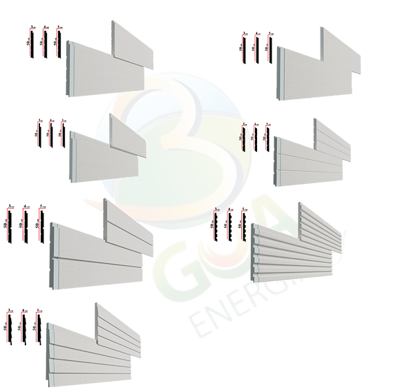 modelli di pannelli isolanti acrilici