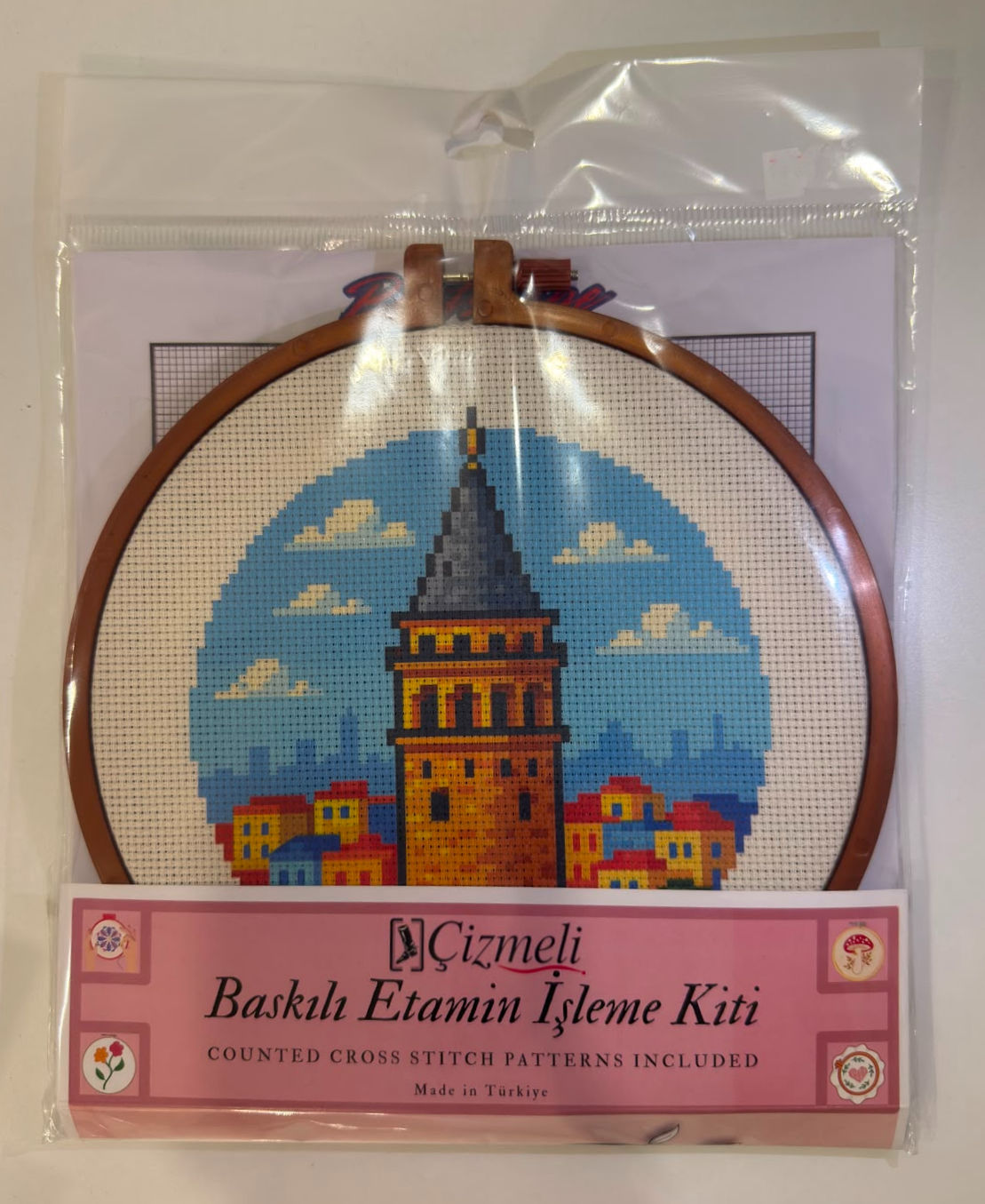 Çizmeli Marka Baskılı Etamin İşleme Hobi Kiti