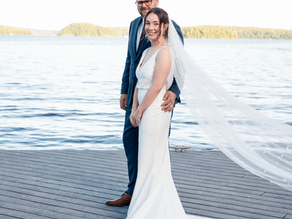 Caitlyn and Robbie’s Stunning Fall Wedding at Port Cunnington Lodge