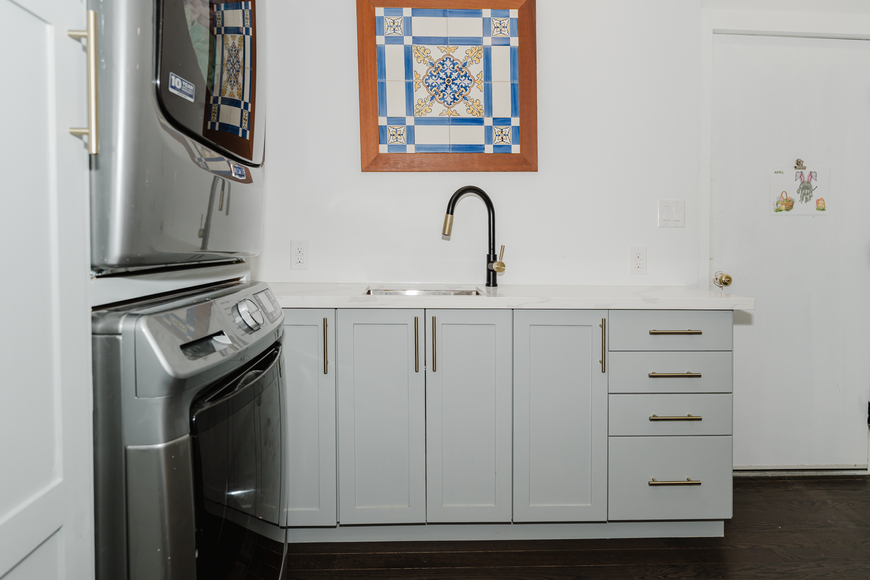 Laundry room renovation and Powder Room