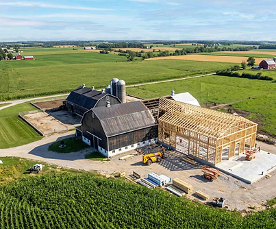 Farm facility expansion addition Wellington County Ontario LUMA Building Group