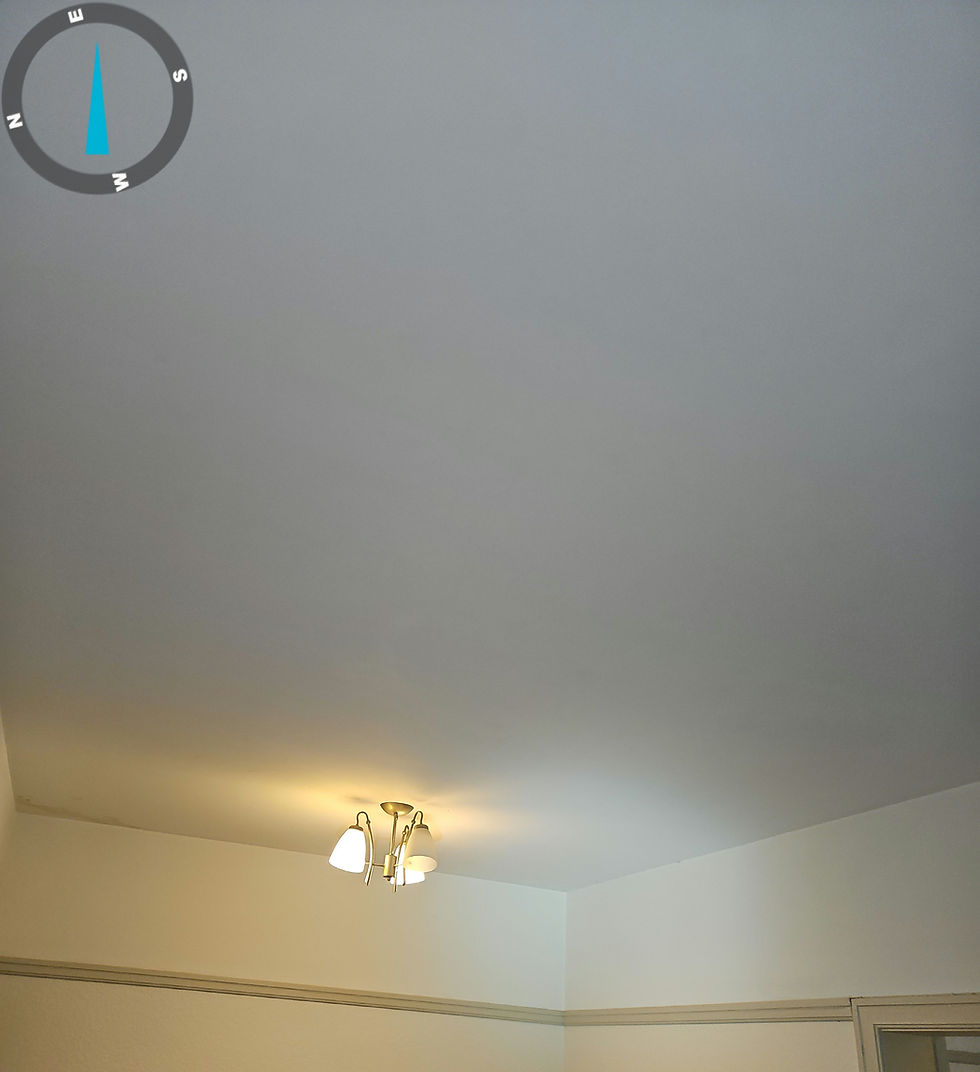 Image of Photo after mould removal completed shows bathroom ceiling now is clean