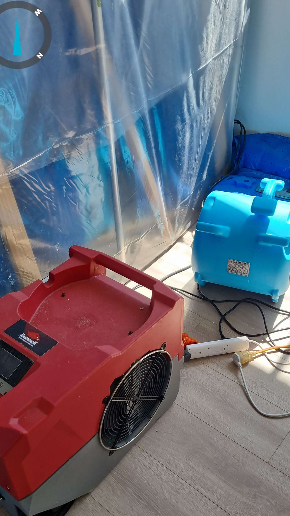 a lgr dehumidifer drying a room