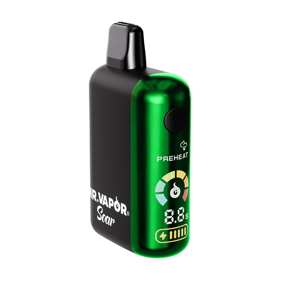 Phantom Punch 3G Disposable by Mr. Vapor Soar; sativa green apple gas flavor.