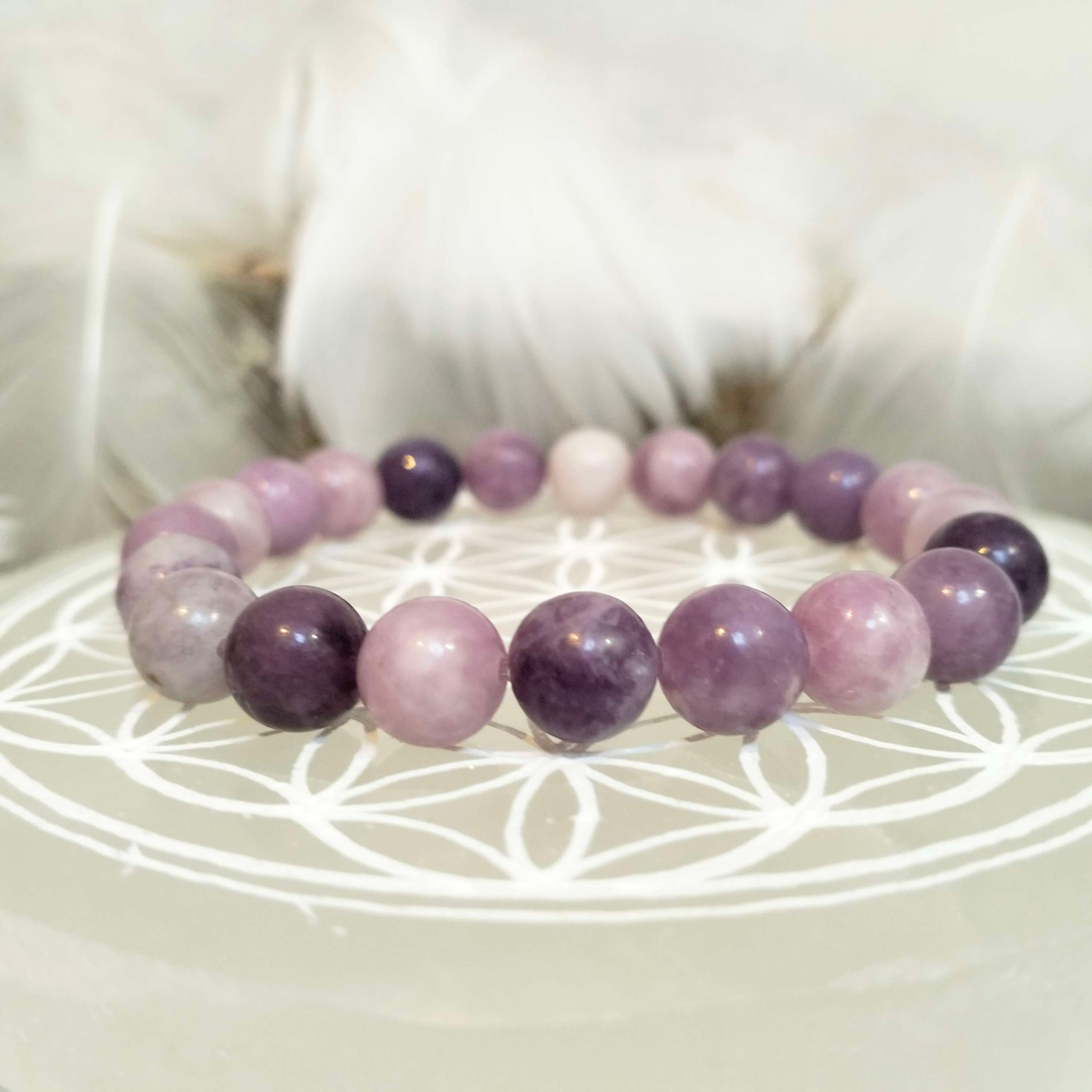 Bracelet en Lepidolite 