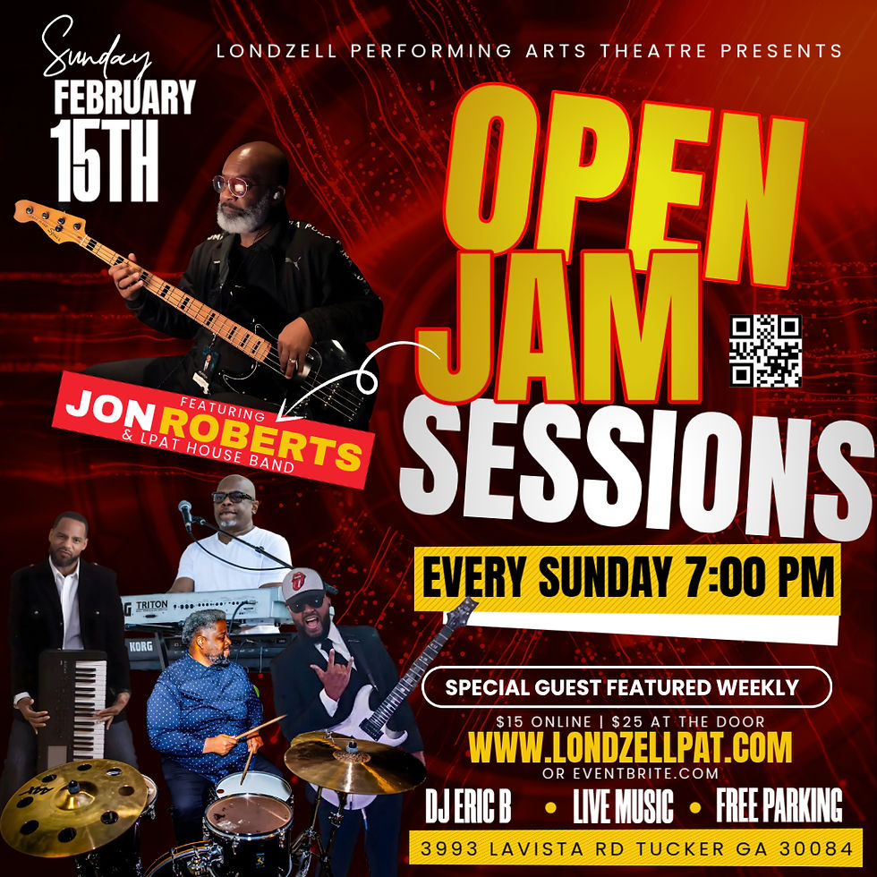OPEN JAM SESSIONS EVERY SUNDAY