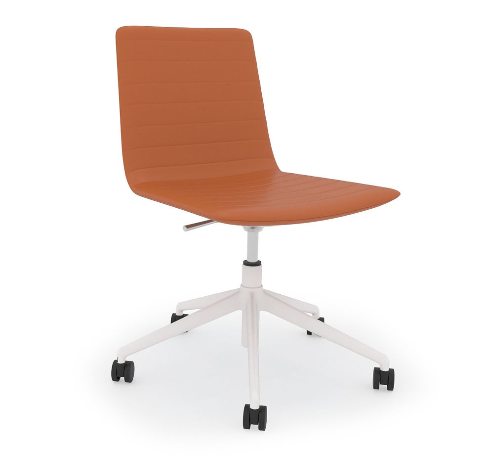 Thumbnail: ONYX SWIVEL WHITE (NO ARMS)