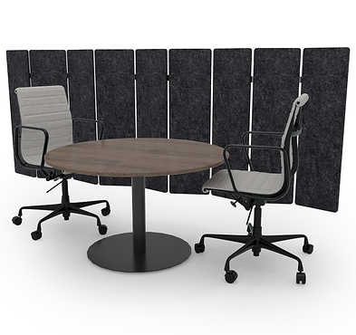 DISQ (BLACK) ROUND MEETING TABLE