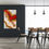 Thumbnail: Geode wall art, Resin geode art, resin wall art, Backlit wall decor, red resin