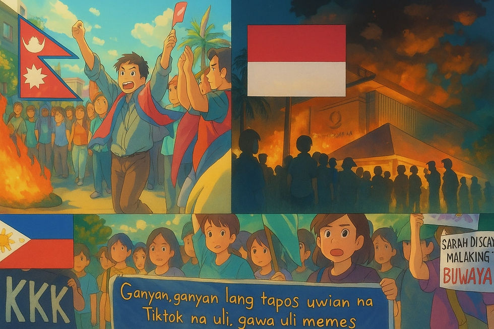 Stop the fucking show of fake resiliency, kapag binabaha, we are all clowns to other countries' eyes
